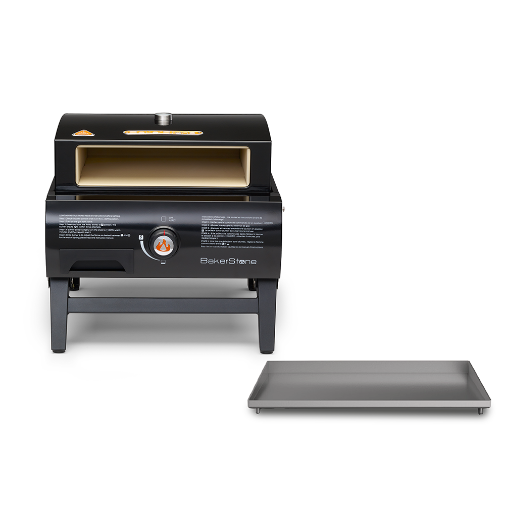 BakerStone Basic Series Portable Gas Grill B-AJLNX-O-000 with Basic oven box and griddle