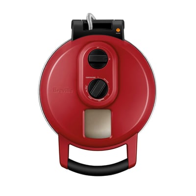 Breville Crispy Crust BPZ600CRNUSC pizza maker in Cranberry Red, exact U.S. SKU product image