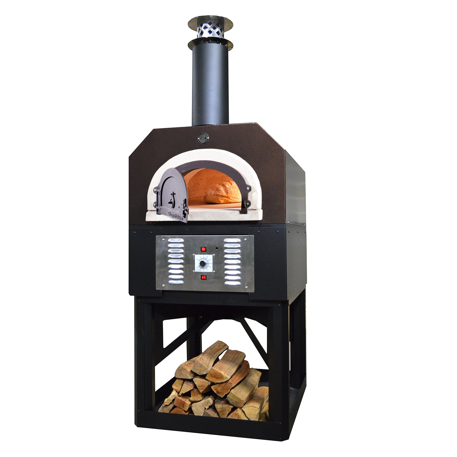 Chicago Brick Oven CBO 750 residential Hybrid oven with stand in Copper Vein
