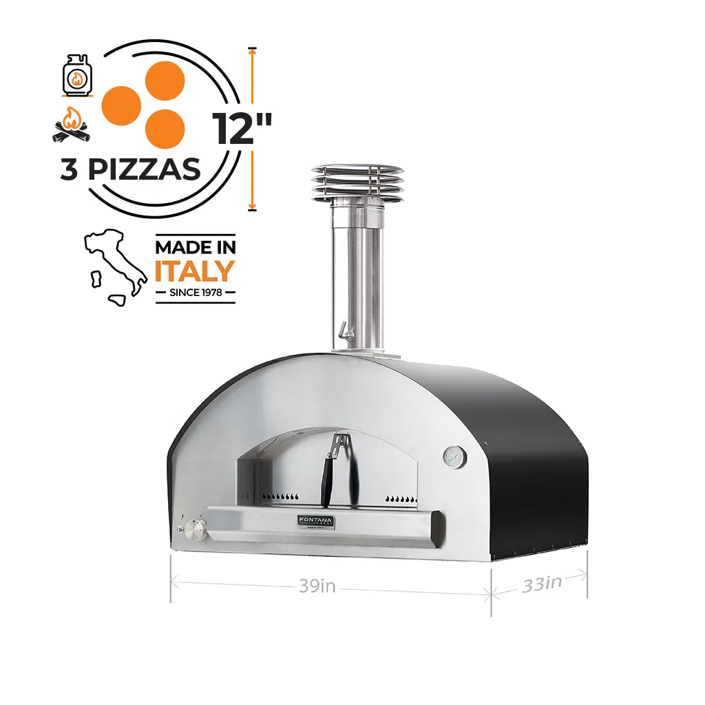 Representative gray Firenze countertop view; the 3×12-inch graphic conflicts with the detailed capacity table.