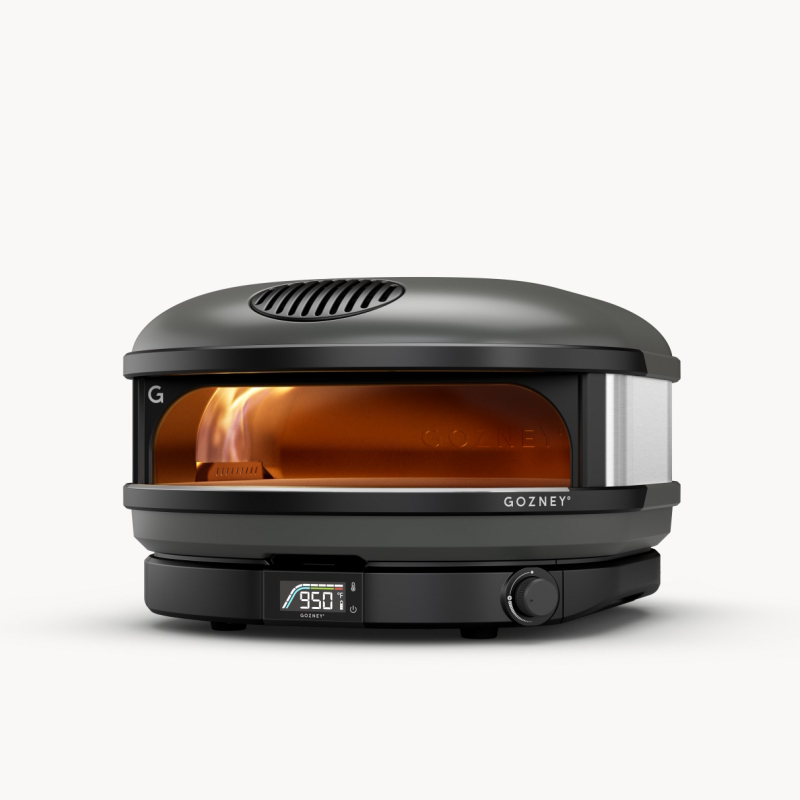 Gozney Arc XL Off Black propane oven with a digital temperature display