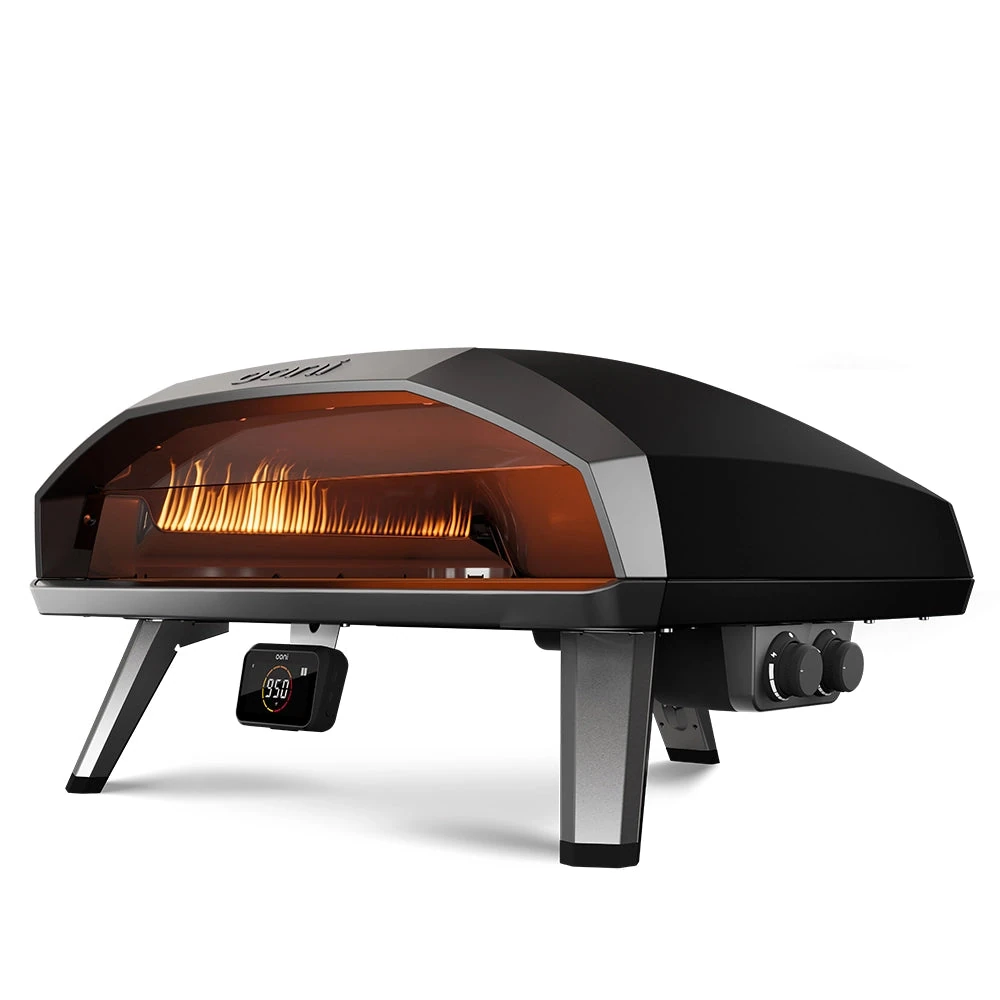 Ooni Koda 2 Max with two gas controls,temperature hub andstandard stone